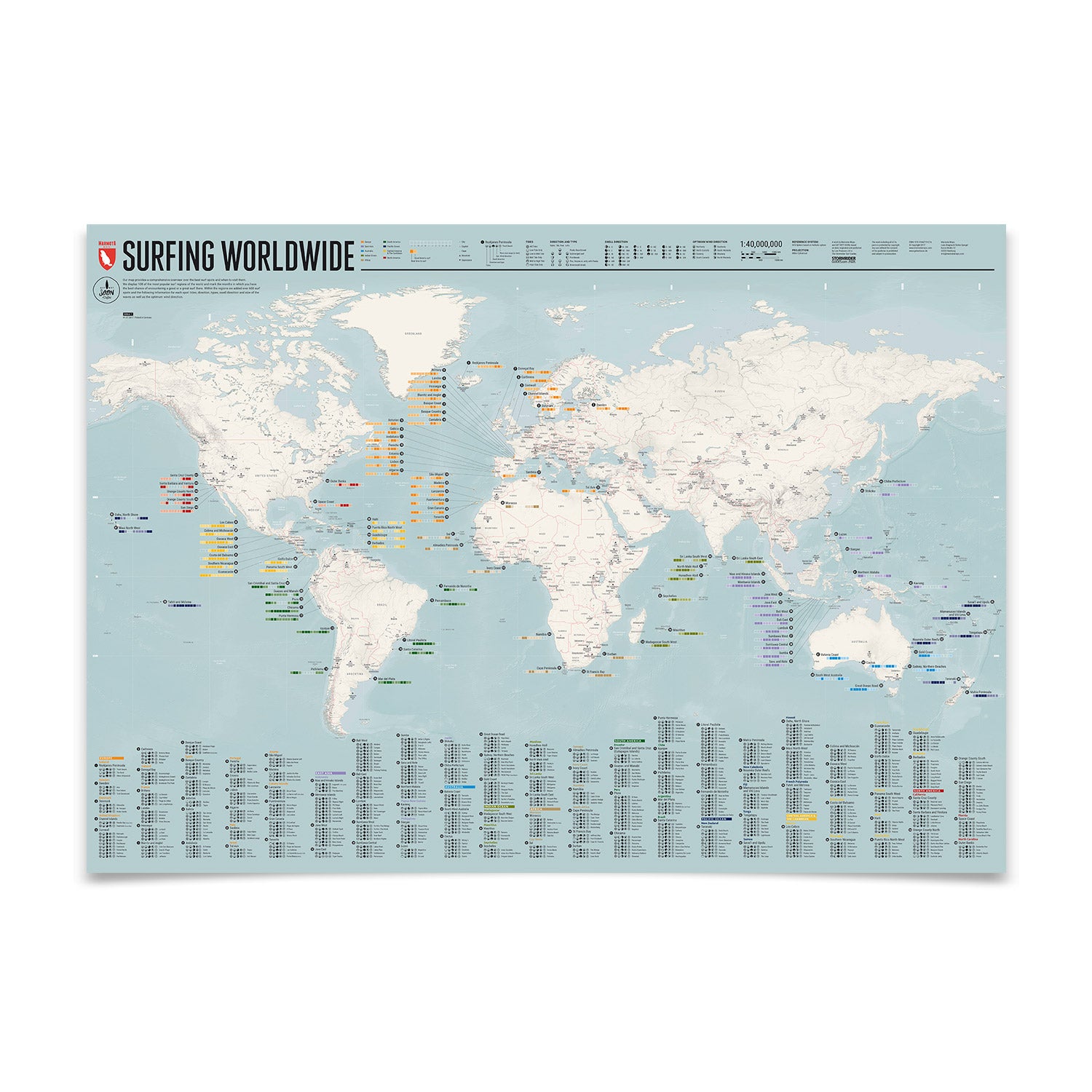 Surfing Worldwide - Karte