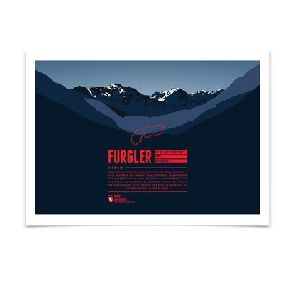 Furgler als illustrierter Druck von Marmota Maps (3004 m, Samnaungruppe)