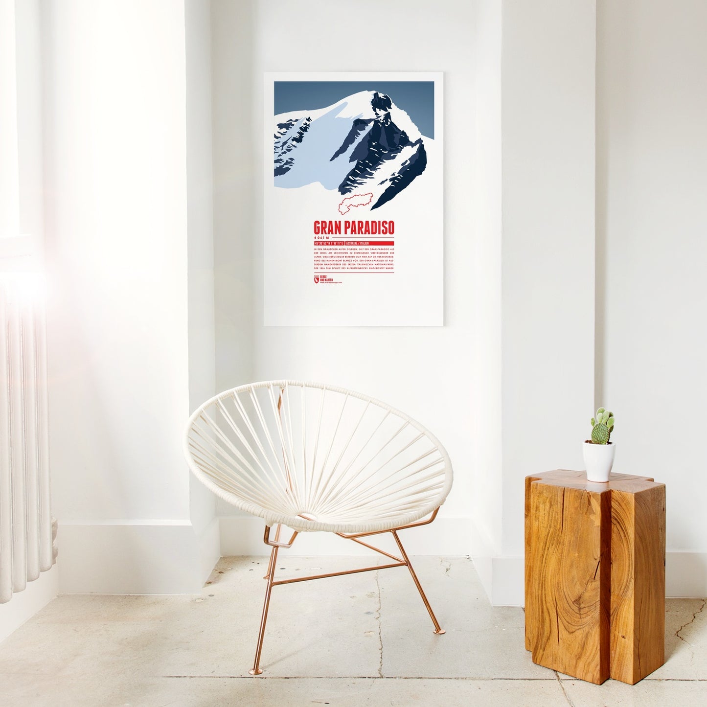 Detailansicht: Gran Paradiso als Druck