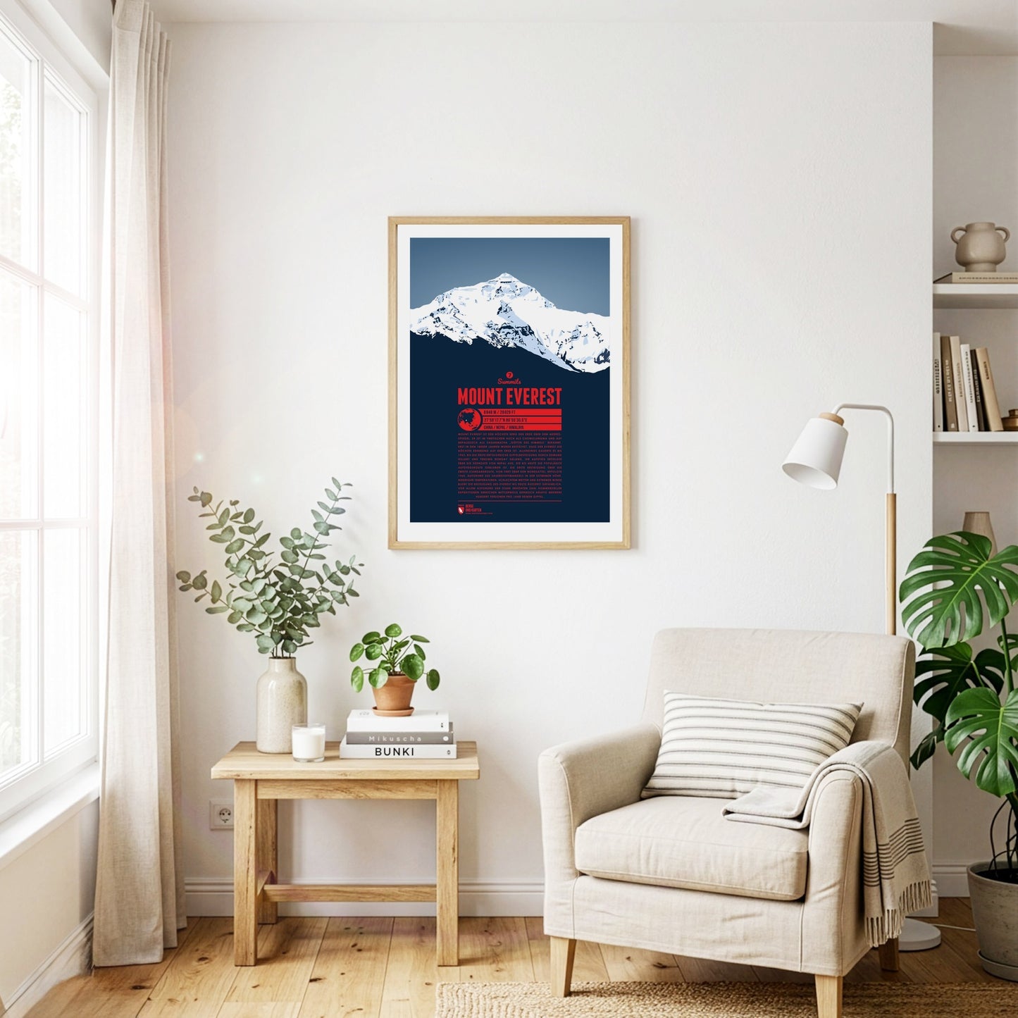 Detailansicht: Mount Everest als Druck