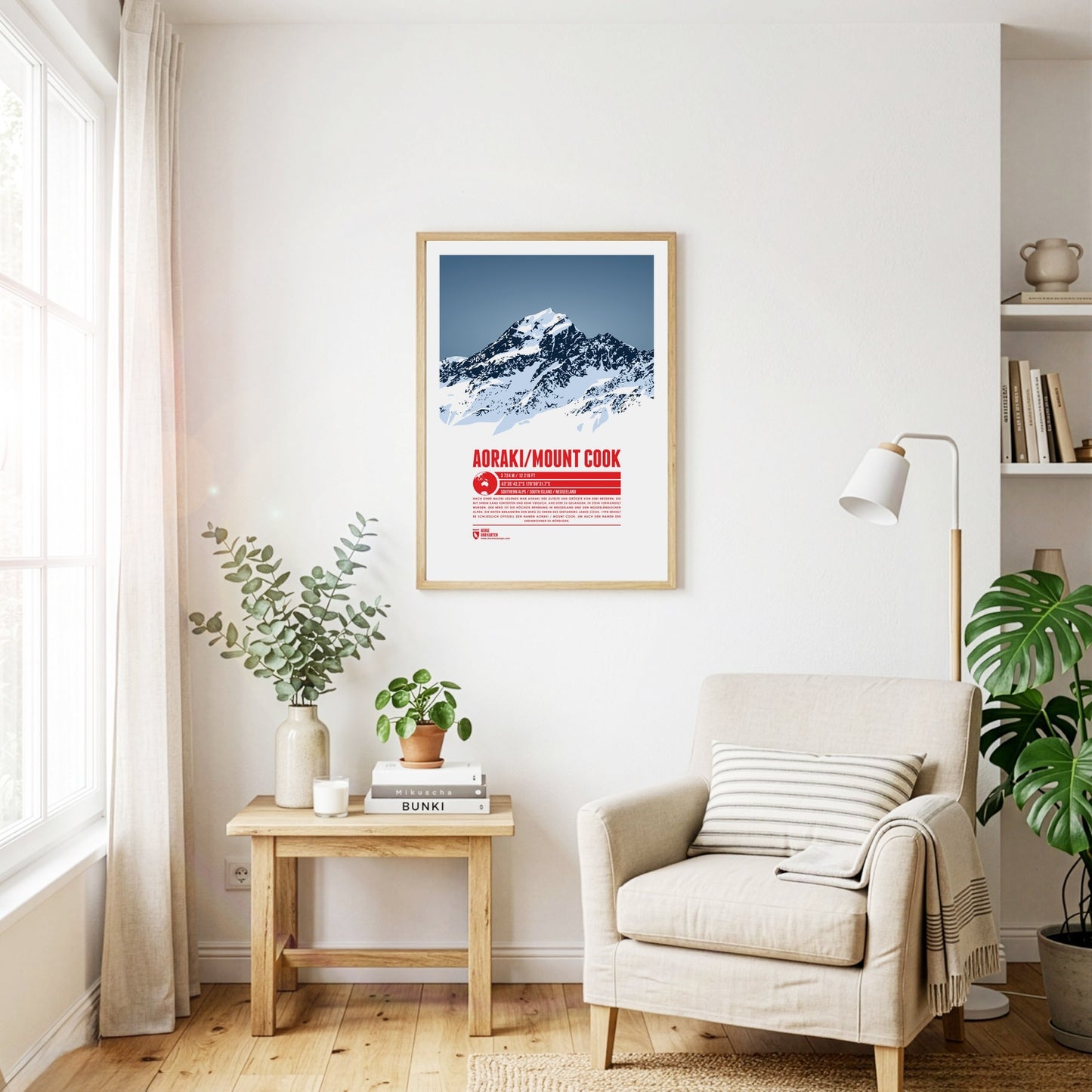 Detail view: Aoraki / Mount Cook as a print