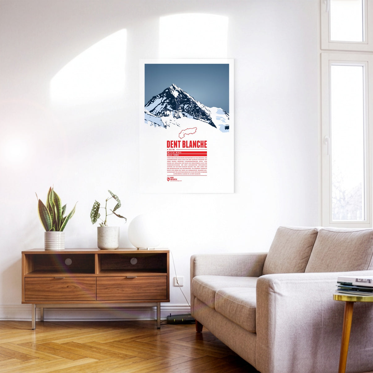 Detail view: Dent Blanche as a print
