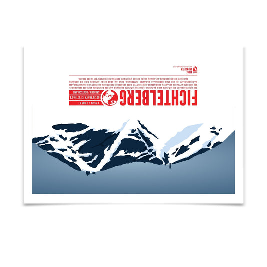 Fichtelberg als illustrierter Druck von Marmota Maps (1214 m, Erzgebirge)