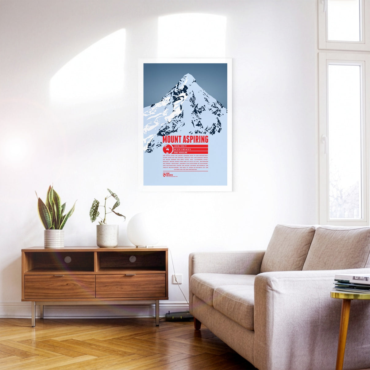 Detailansicht: Mount Aspiring / Tititea als Druck (1 von 2)