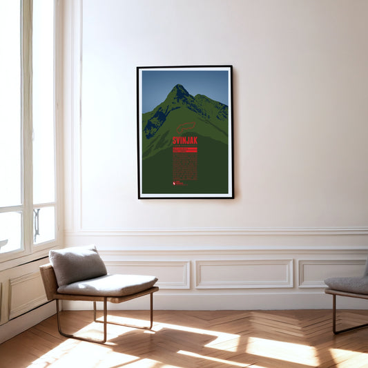 Svinjak as a print hanging on a wall
