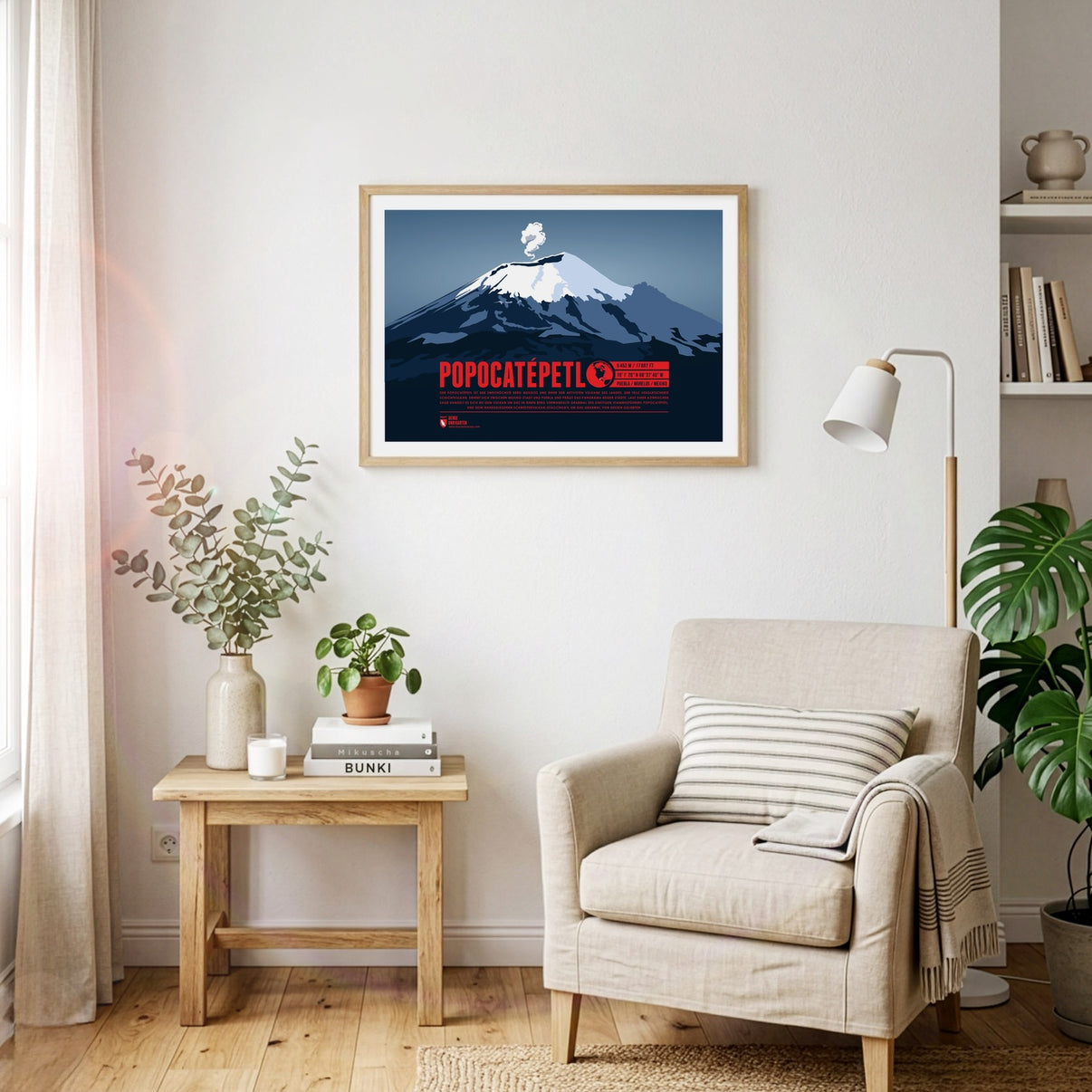 Detail view: Popocatépetl as a print