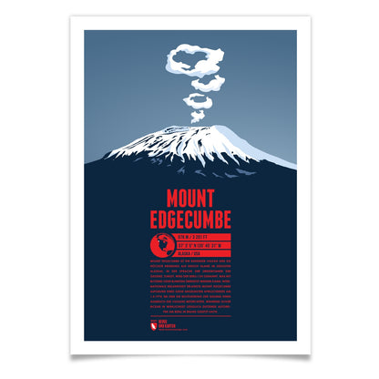 Mount Edgecumbe als illustrierter Druck von Marmota Maps (976 m)