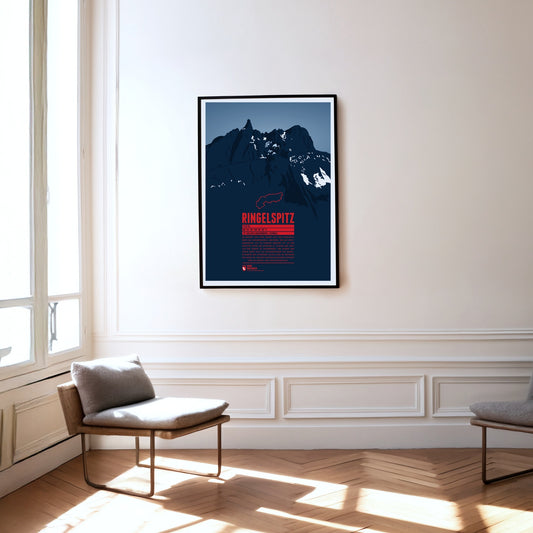 Ringelspitz as a print hanging on a wall