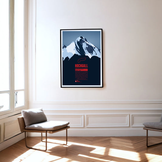 Hochgall as a print hanging on a wall