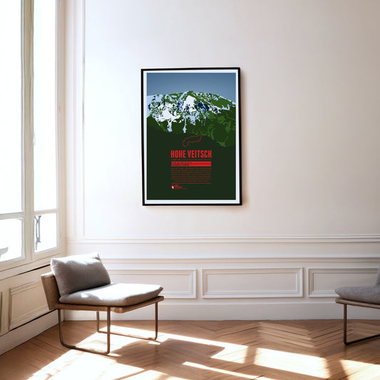 Hohe Veitsch as a print hanging on a wall