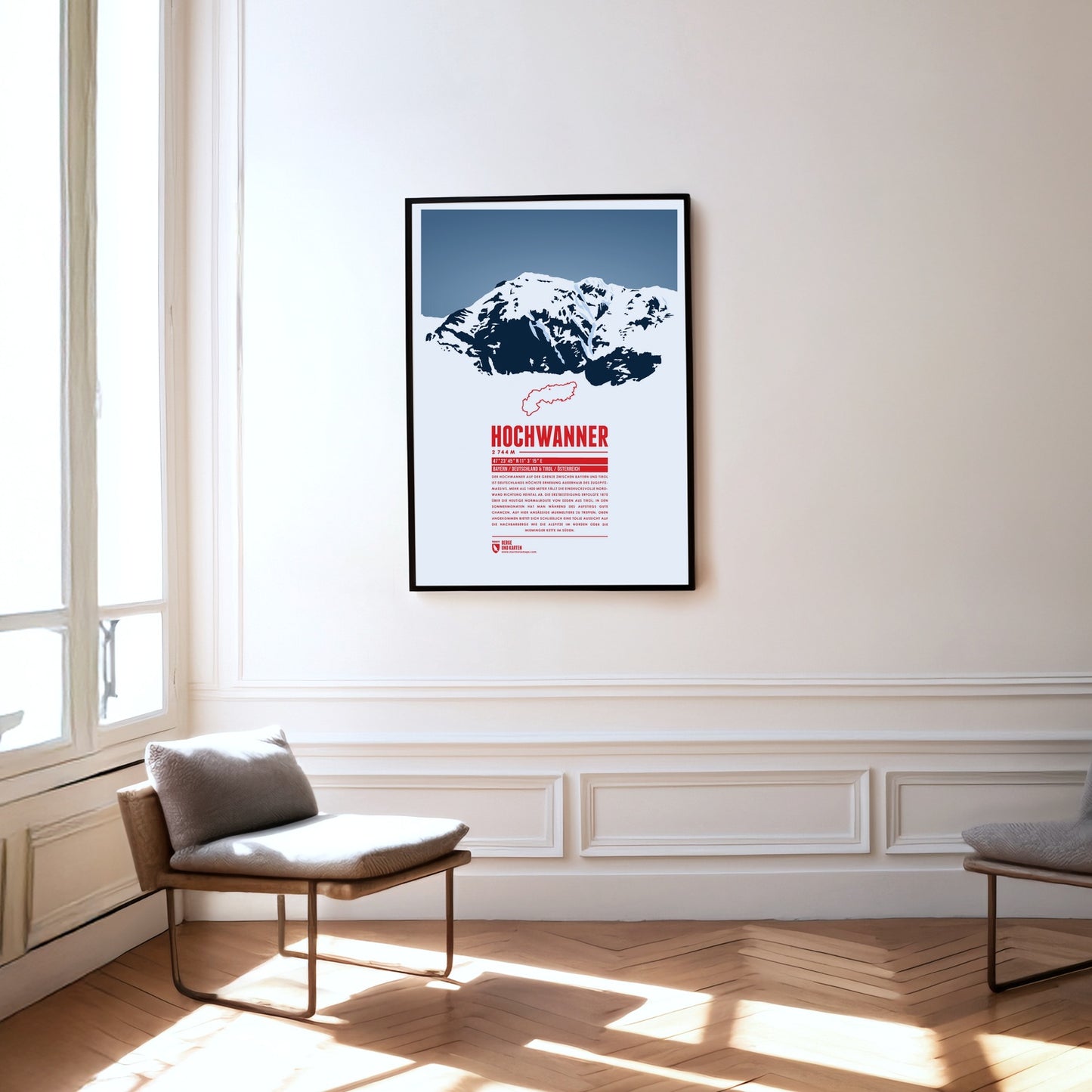 Hochwanner as a print hanging on a wall