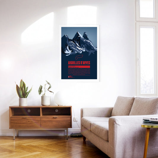 Detailansicht: Aiguilles d'Arves als Druck (1 von 2)