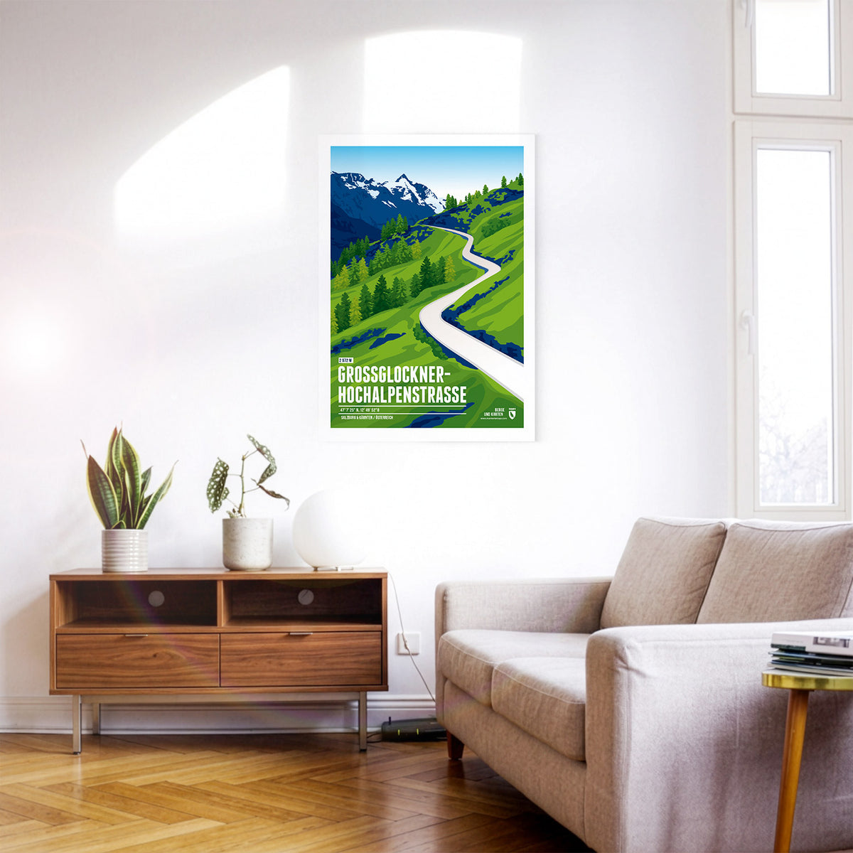Detailansicht: Großglockner Hochalpenstrasse als Druck (1 von 2)