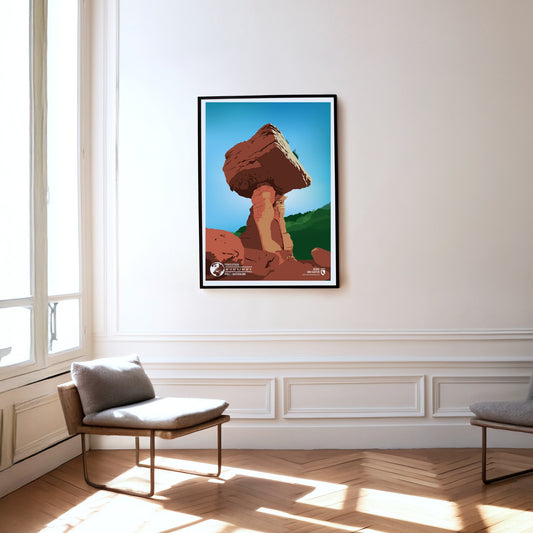 Teufelstisch as a print hanging on a wall