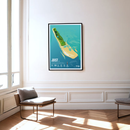 Juist as a print hanging on a wall