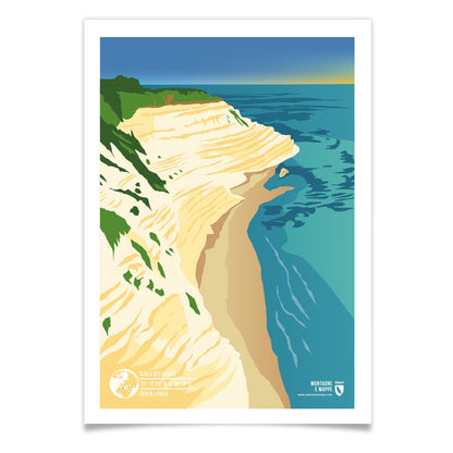 Scala dei Turchi als illustrierter Druck von Marmota Maps