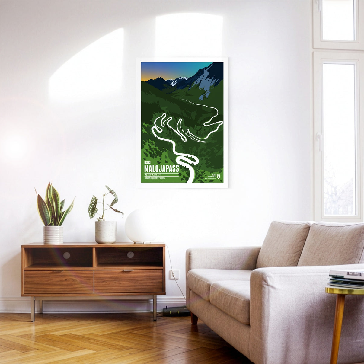Detail view: Maloja Pass as a print (1 of 2)