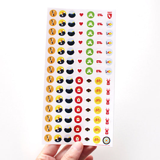 Karten Sticker Motiv Alpen – Sticker von Marmota Maps