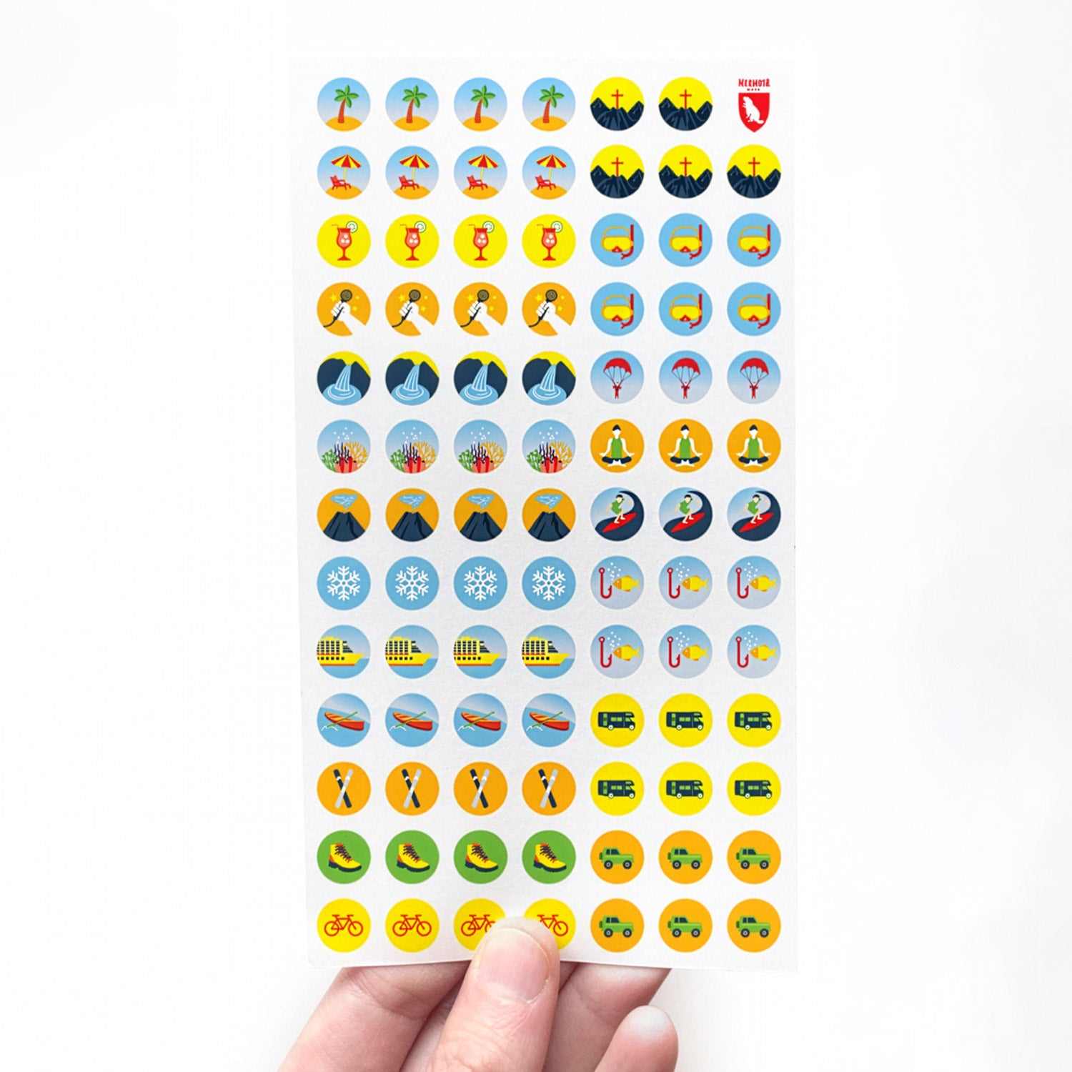 Sticker für die Weltkarte