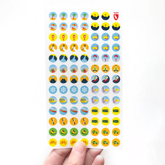 Sticker für die Weltkarte – Sticker von Marmota Maps