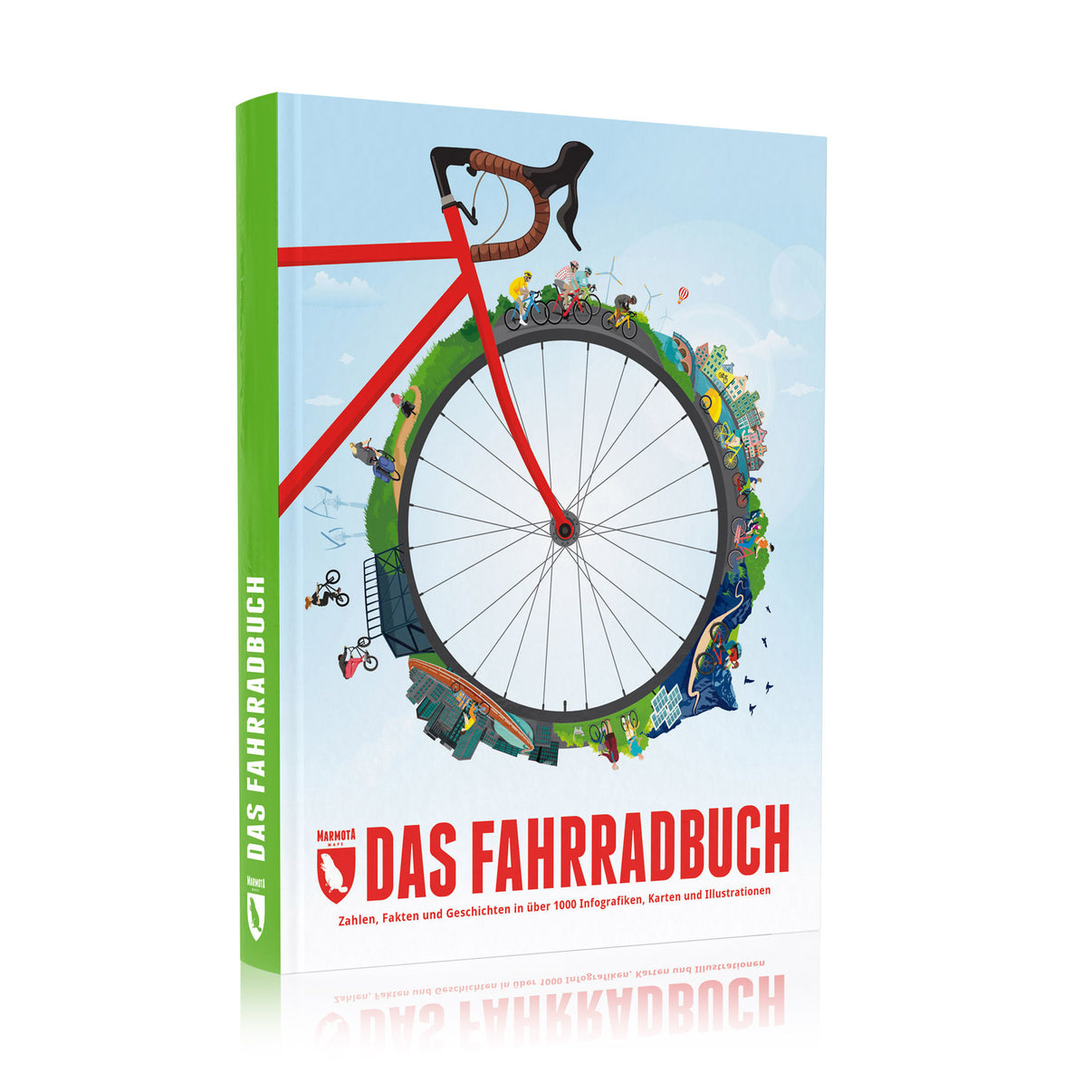 Cover des Buchs „Das Fahrradbuch“ von Marmota Maps