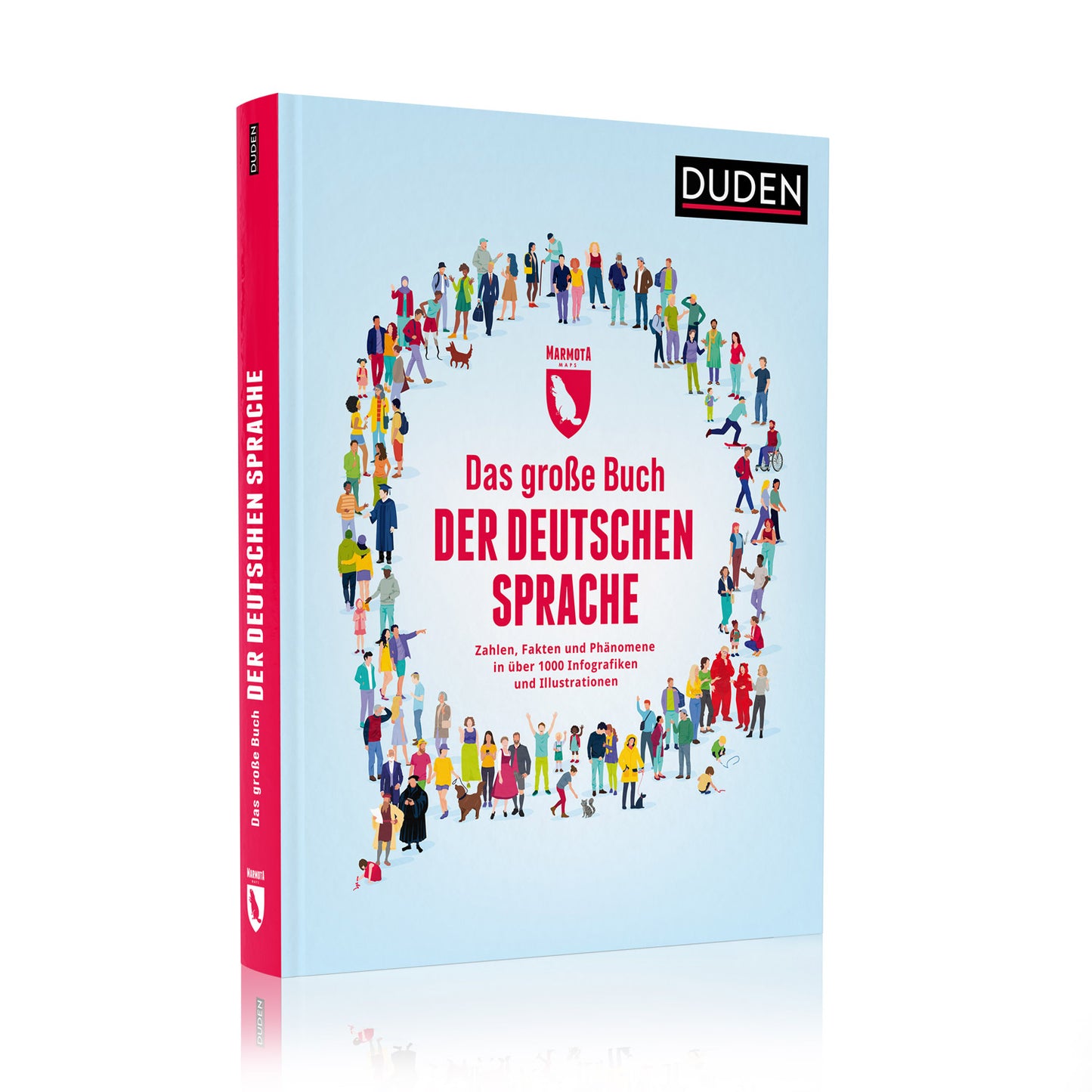 Cover des Buchs „Das große Buch der deutschen Sprache“ von Marmota Maps