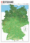 Deutschlandkarte Stil - Mountain Green