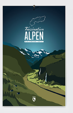 Wall Calendar 2017 - Fascinating Alps
