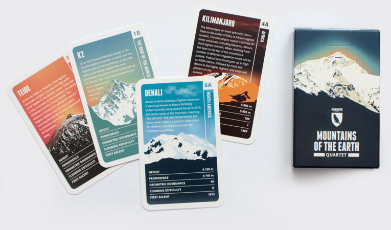 Mountains of the Earth quartet card game